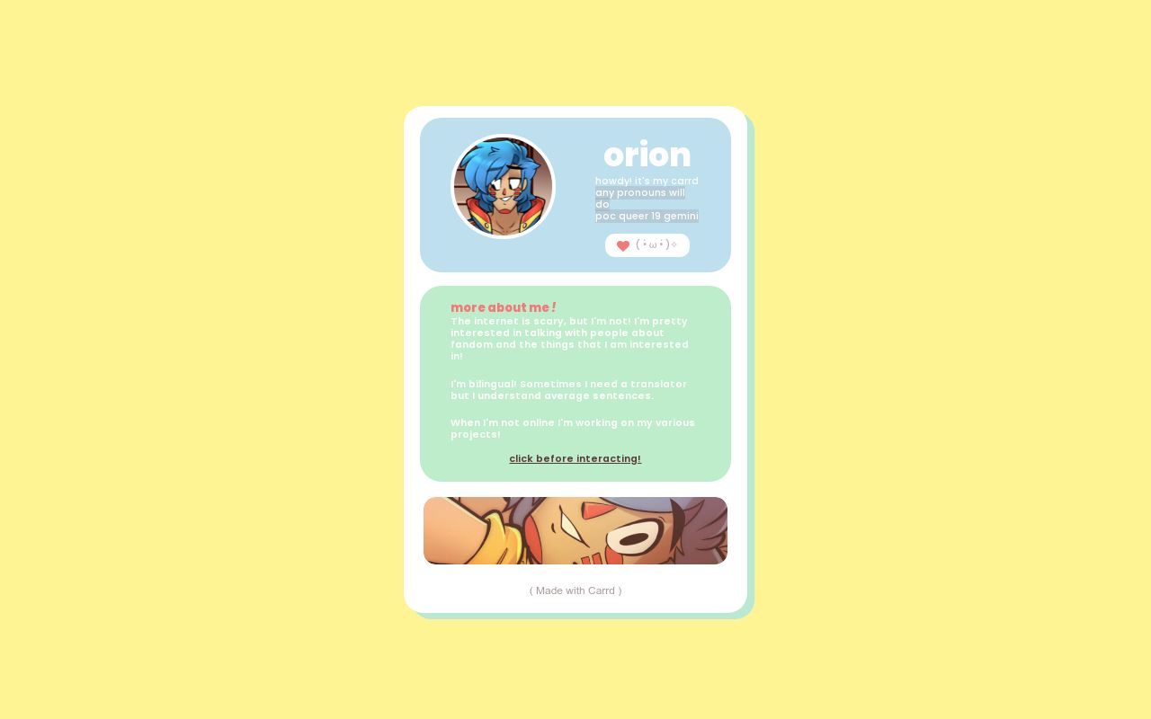 orion's carrd